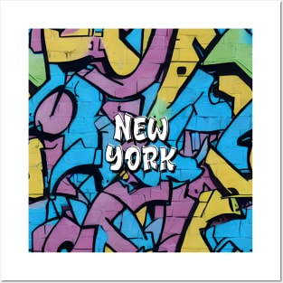 New York Street Art for House Music Hip Hop & B-Boy Graffiti Urban Posters and Art